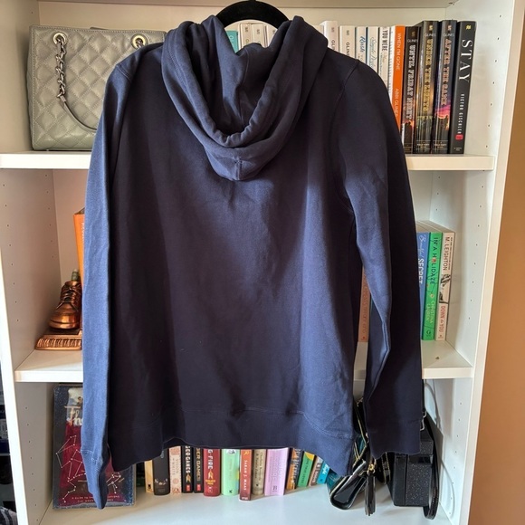 Pact Navy Blue Hooded Sweatshirt With Kangaroo Pocket Size Small Unisex - Picture 7 of 7